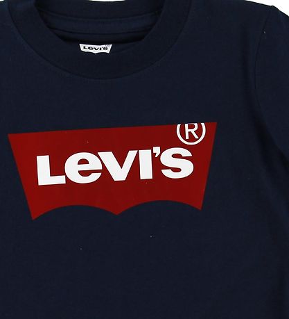Levis 티셔츠 - 배트윙 - 네이비 포함 로고 Levis 티셔츠 - 배트윙 - 네이비 포함 로고