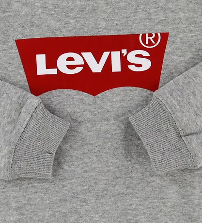 Levis Sweatshirt - Fledermaus Crew Neck - Grau Meliert