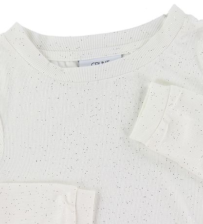 Grunt Pullover - Adoette - Weiß m. Glitzer Grunt Pullover - Adoette - Weiß m. Glitzer