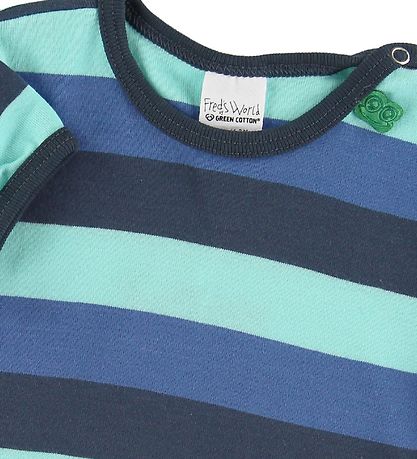 Freds World T-shirt - Multi Stripe - Blue