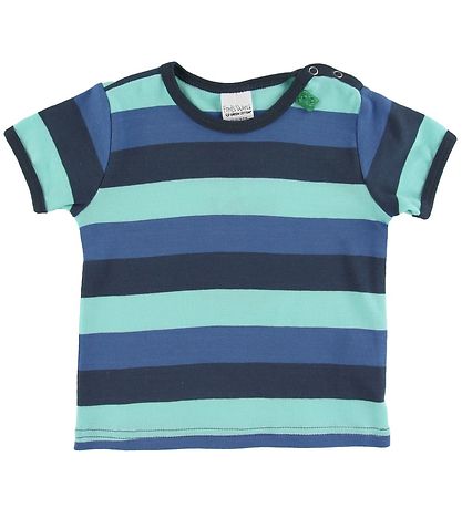 Freds World T-shirt - Multi Stripe - Blue