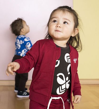 Hummel Zip Cardigan - HMLJuno - Bordeaux Hummel Zip Cardigan - HMLJuno - Bordeaux