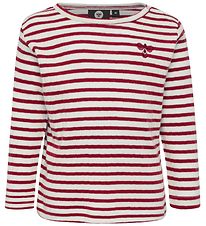 Blouse Hummel - HMLRumle - Blanc/Bordeaux rayé Blouse Hummel - HMLRumle - Blanc/Bordeaux rayé