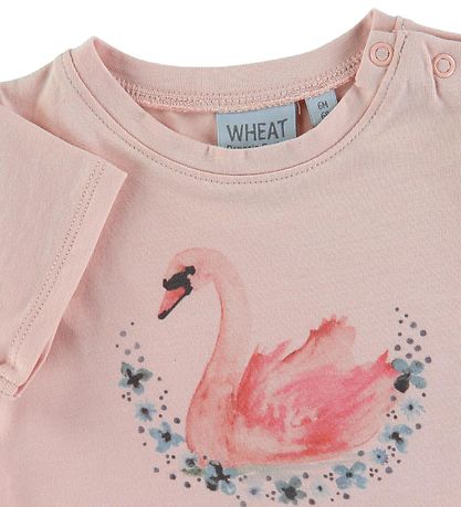 Wheat T-shirt - Swan - Powder Wheat T-shirt - Swan - Powder