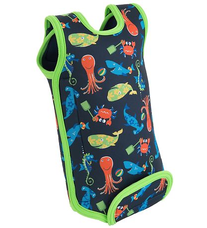 Konfidence Wet Suit - BabyWarma - Sea Friends Navy/Lime Konfidence Wet Suit - BabyWarma - Sea Friends Navy/Lime