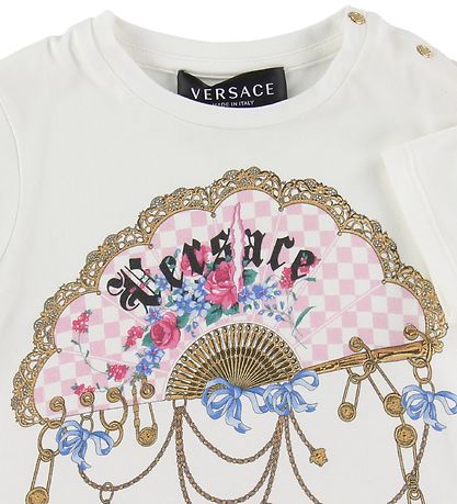 Versace T-shirt - Vit m. Logo