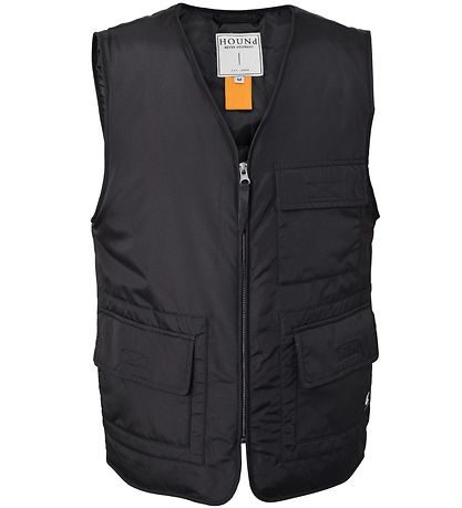 Hound Puffer Vest - Black w. Pockets Hound Puffer Vest - Black w. Pockets