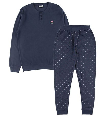 Fila Pyjama Set - Navy w. Dots Fila Pyjama Set - Navy w. Dots