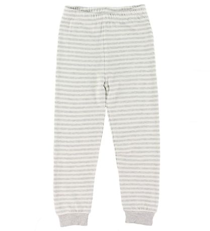 Fixoni Pyjama Set - Grey Melange w. Stripes/Snail
