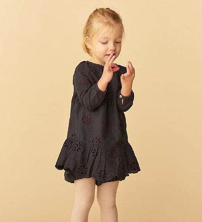 Soft Gallery Kleid - Gretchen - Anthracite m. Blumen