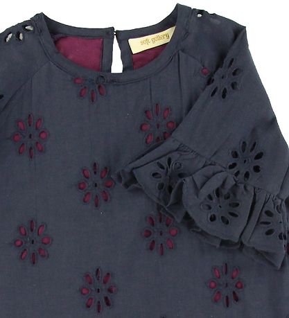 Robe Soft Gallery - Enregistrer - Anthracite av. Fleurs