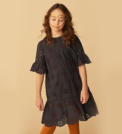 Robe Soft Gallery - Enregistrer - Anthracite av. Fleurs