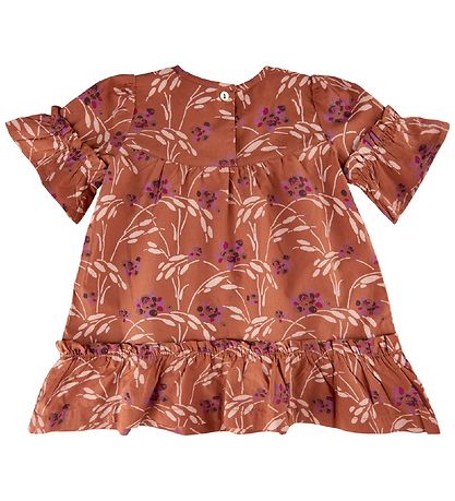 Robe Noa Noa miniature - Marron av. Fleurs