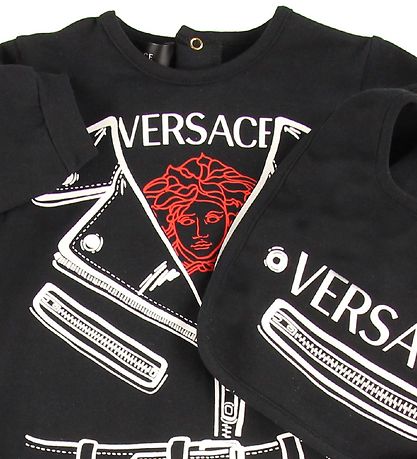 Versace Cadeaubox - Boxpak/Slabbetjes - Zwart m. Print