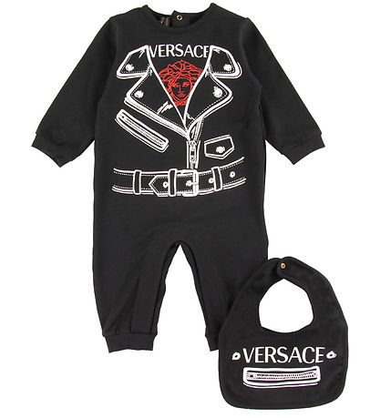 Versace Gift Box - Jumpsuit/Bib - Black w. Print Versace Gift Box - Jumpsuit/Bib - Black w. Print
