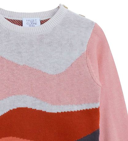 Hust and Claire Blússa - Prjónað - Poula - Bleikt M. Rendur Hust and Claire Blússa - Prjónað - Poula - Bleikt M. Rendur