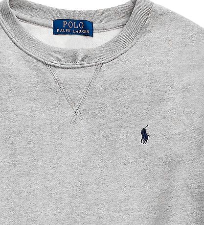 Polo Ralph Lauren Sweatshirt - Grey Melange with logo Polo Ralph Lauren Sweatshirt - Grey Melange with logo