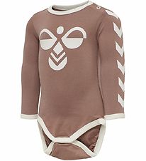 Hummel Bodysuit l/s - HmlFlipper - Rose w. Logo