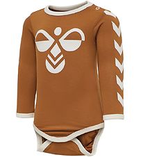 Hummel Bodysuit l/s - HmlFlipper - Orange w. Logo