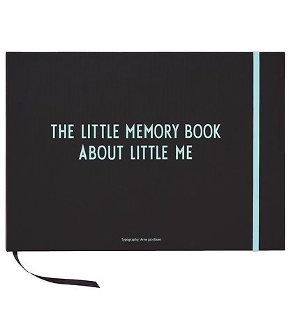 Design Letters Memory Book - Black/Turquoise - English Design Letters Memory Book - Black/Turquoise - English