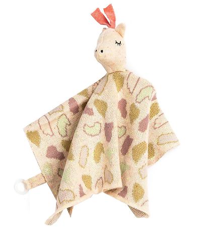 Smallstuff Comfort Blanket - Giraffe - Pink