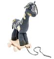 Smallstuff Trekspeelgoed - Giraf - 40 cm - Navy