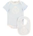 Dolce & Gabbana Gift Box - Bodysuit/Teething Bib - Light Blue Dolce & Gabbana Gift Box - Bodysuit/Teething Bib - Light Blue