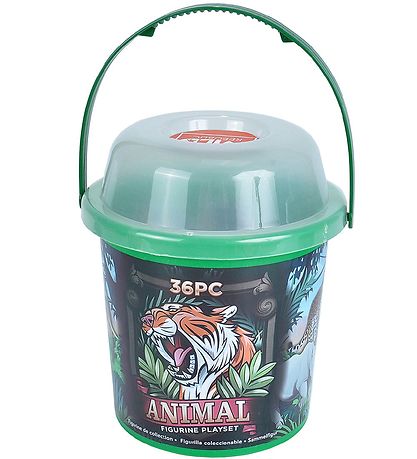 Wild Republic Bucket w. Animals - 36 pcs. - Wild Animals Wild Republic Bucket w. Animals - 36 pcs. - Wild Animals