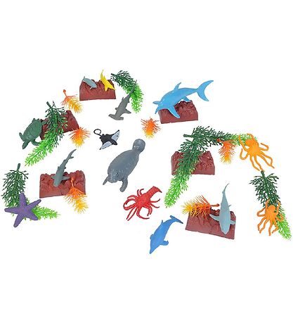 Wild Republic Bucket w. Animals - 32 pcs - Animals of the sea Wild Republic Bucket w. Animals - 32 pcs - Animals of the sea