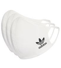 adidas Originals Face Cover - M/L - 3-pack - White w. Logo adidas Originals Face Cover - M/L - 3-pack - White w. Logo