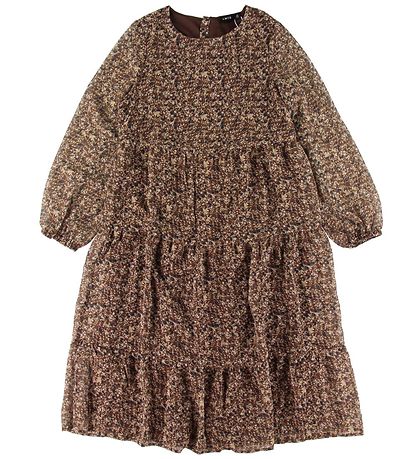 LMTD Kleid - NlfJinet - Chestnut m. Blumen
