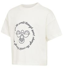 T-Shirt Hummel - Recadré - hmlMary - Blanc av. Imprimé T-Shirt Hummel - Recadré - hmlMary - Blanc av. Imprimé