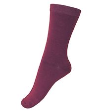 Chaussettes Melton - Bordeaux