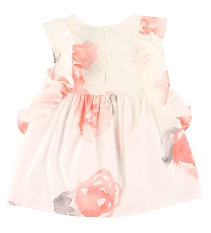 Emporio Armani Kleid - Weiß m. Blumen Emporio Armani Kleid - Weiß m. Blumen