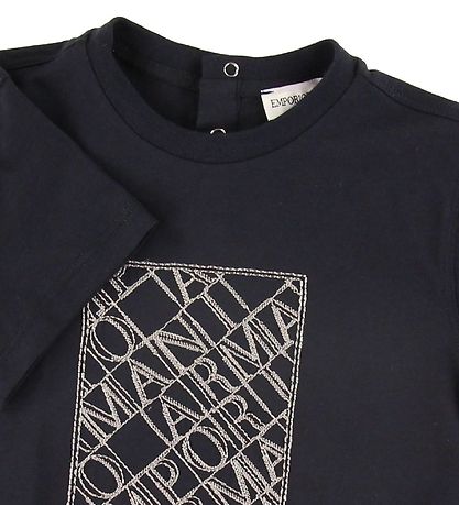 T-Shirt Emporio Armani - Marine av. Broderie T-Shirt Emporio Armani - Marine av. Broderie