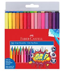 Marqueurs Magiques Faber-Castell - Grip - 30 pièces - Multicolor Marqueurs Magiques Faber-Castell - Grip - 30 pièces - Multicolor
