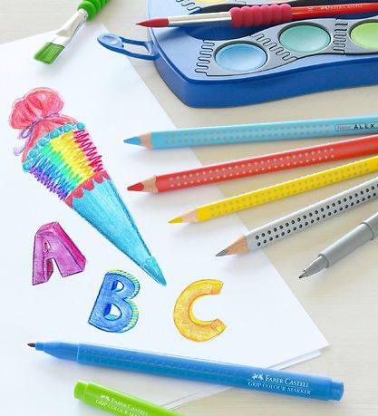 Marqueurs Magiques Faber-Castell - Grip - 30 pièces - Multicolor Marqueurs Magiques Faber-Castell - Grip - 30 pièces - Multicolor