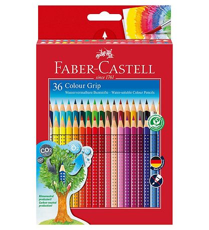 Faber-Castell Buntstifte - Grip - Aquarell - 36 st. - Mehrfarbig Faber-Castell Buntstifte - Grip - Aquarell - 36 st. - Mehrfarbig