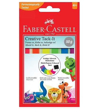 Faber-Castell Liimamassa - Creative Tack It - 50 g - Monivärinen Faber-Castell Liimamassa - Creative Tack It - 50 g - Monivärinen