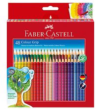 Crayons de couleur Faber-Castell - Grip - Aquarelle - 48 pièces  Crayons de couleur Faber-Castell - Grip - Aquarelle - 48 pièces