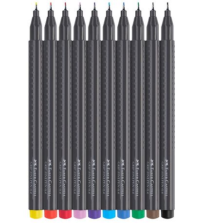 Faber-Castell Fineliner - Grip - 10 stk - Multicolour
