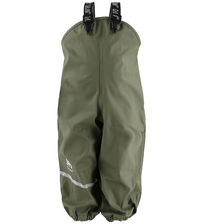 CeLaVi Rainwear w. Suspenders - PU - Army Green CeLaVi Rainwear w. Suspenders - PU - Army Green