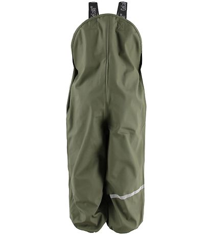 CeLaVi Rainwear w. Suspenders - PU - Army Green CeLaVi Rainwear w. Suspenders - PU - Army Green