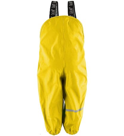 CeLaVi Rain Pants w. Suspenders - PU - Yellow CeLaVi Rain Pants w. Suspenders - PU - Yellow