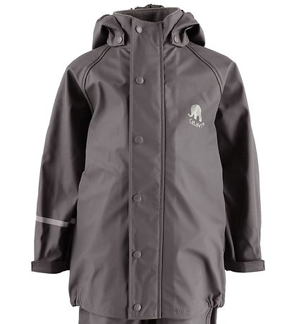 CeLaVi Regenkleding m. Bretellen - PU - Grijs CeLaVi Regenkleding m. Bretellen - PU - Grijs