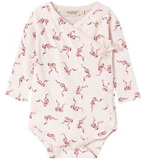 MarMar Wrap Bodysuit l/s - Cotton/Modal - Belita - Bows