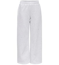 Kids Only Sweatpants - cookOlivia - Light Grey Melange/Silver Sl