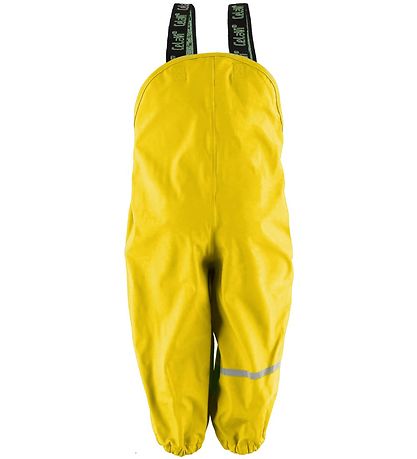 CeLaVi Rain Pants w. Suspenders - PU - Yellow CeLaVi Rain Pants w. Suspenders - PU - Yellow
