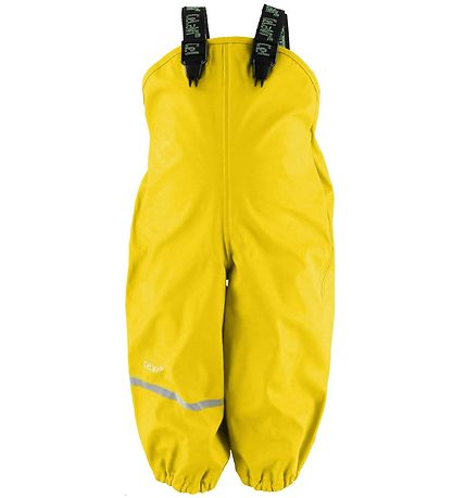CeLaVi Rain Pants w. Suspenders - PU - Yellow CeLaVi Rain Pants w. Suspenders - PU - Yellow