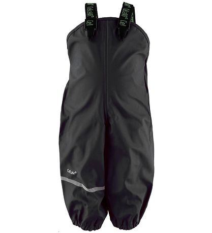 CeLaVi Rain Pants w. Suspenders - PU - Black CeLaVi Rain Pants w. Suspenders - PU - Black